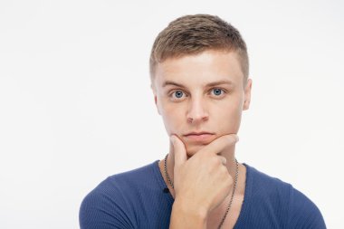 düşünme adam portresi