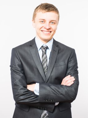 samimi ve gülümseyen iş adamı