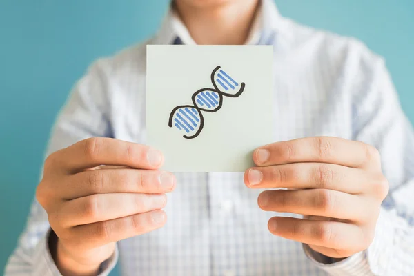 DNA, kresba na papíře — Stock fotografie