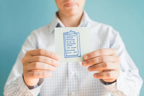 Dokument-Symbol auf Papier — Stockfoto