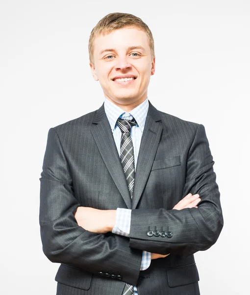 samimi ve gülümseyen iş adamı