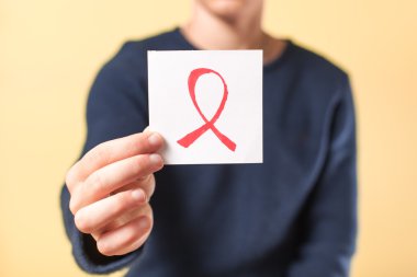 Kağıt üzerinde mücadele AIDS şarkı
