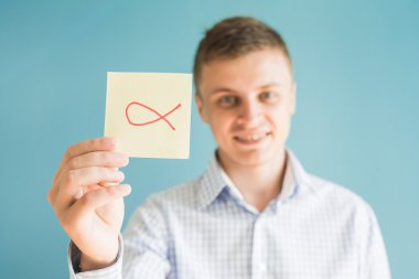 Kağıt Hıristiyan balık sembolü