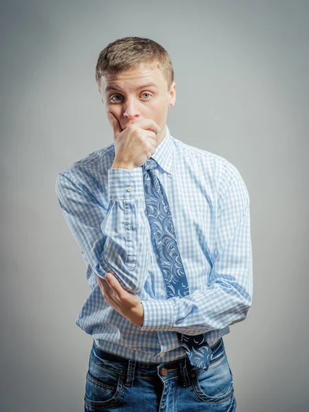Young stressed man — Stock Photo, Image