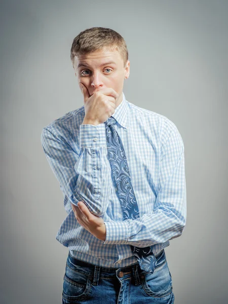 Gestresster junger Mann — Stockfoto