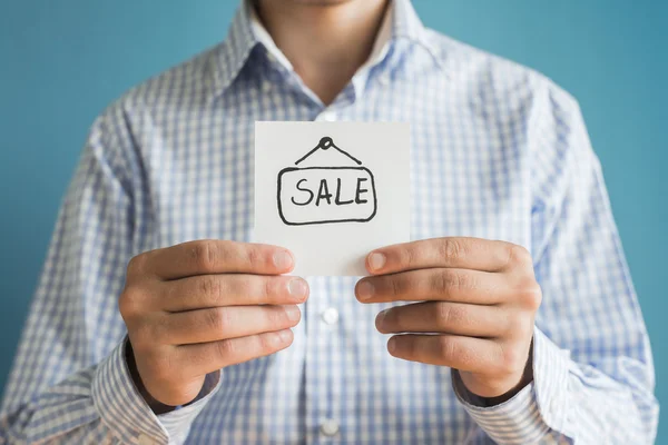 Sale icon on paper — Stock Photo, Image