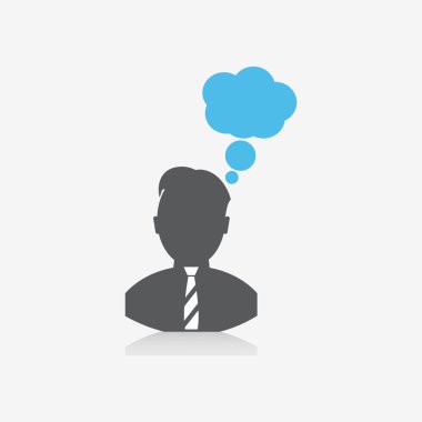 düşünme erkek simgesi