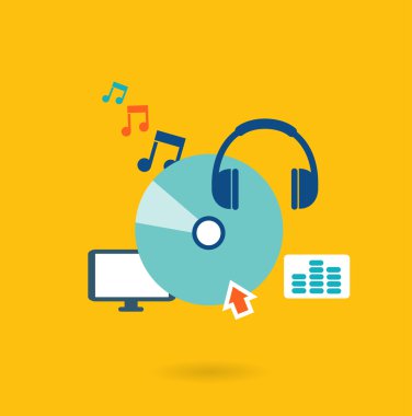 müzik dinlemek için konsept