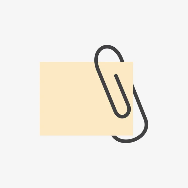 Pictogram van een paperclip — Stockvector