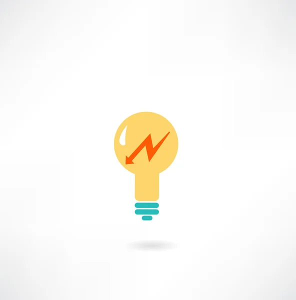 Light bulb icon — Stock Vector