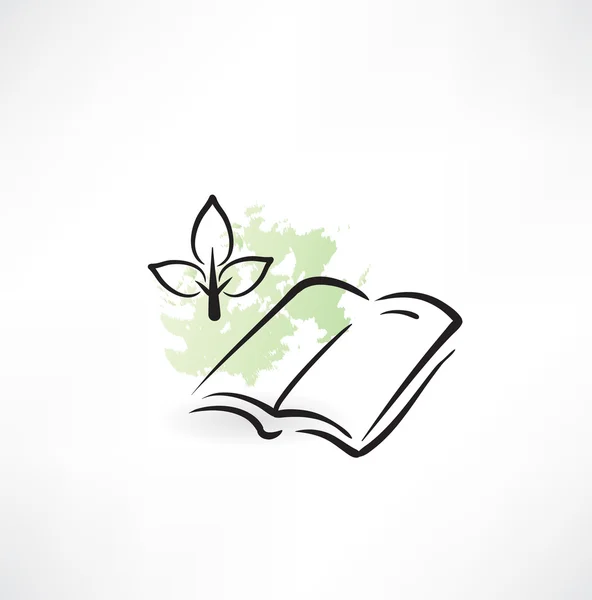 Ícone do livro de ecologia —  Vetores de Stock