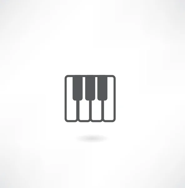 Pianoforte tasti icona — Vettoriale Stock