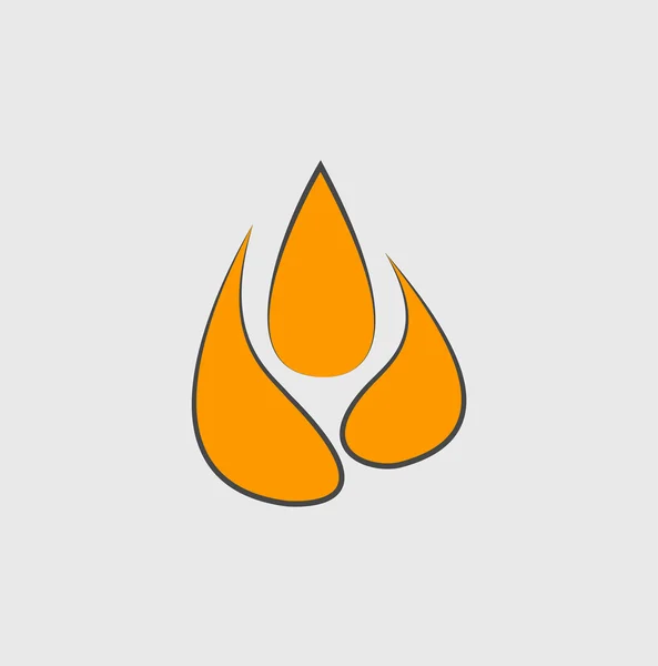 Icono de fuego — Vector de stock