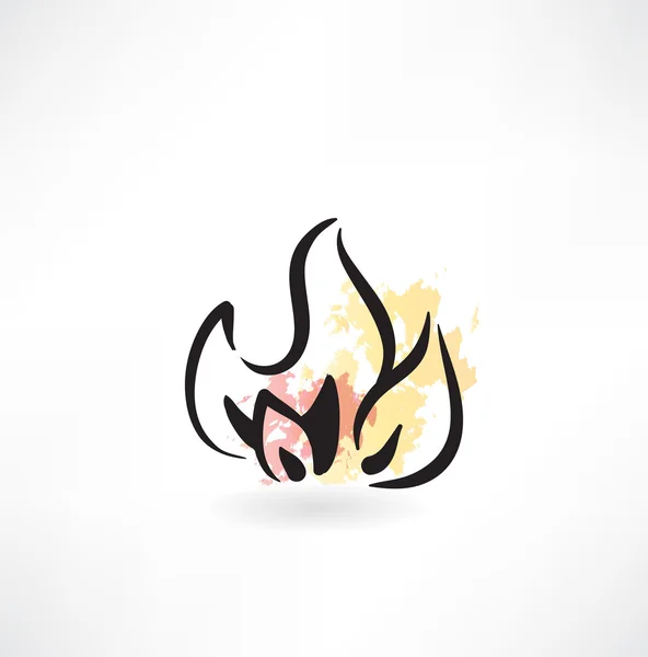 Icono de fuego — Vector de stock