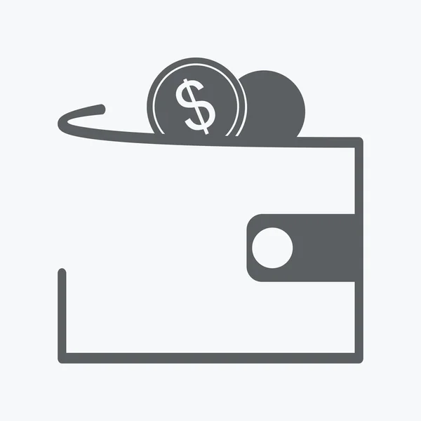 Money purse icon — Stock Vector