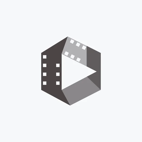 Film play icon — Stock Vector