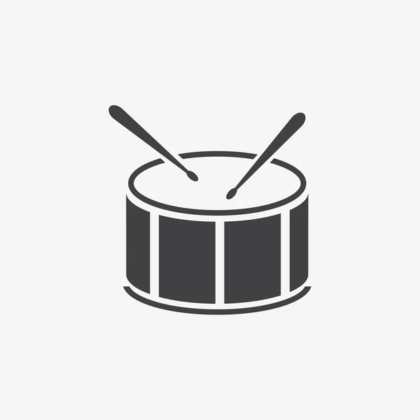 Icona del tamburo — Vettoriale Stock