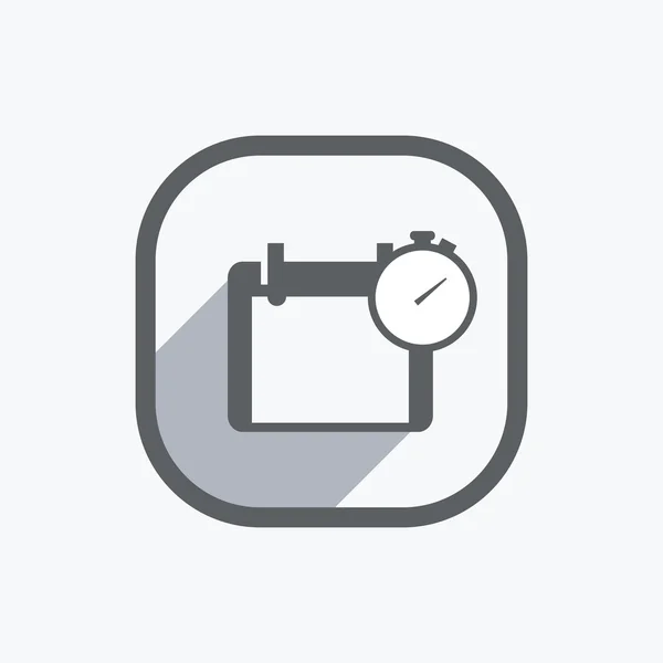 Calendar and stopwatch icon — Stock Vector