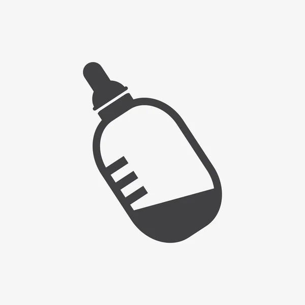 Baby bottle ikonen — Stock vektor