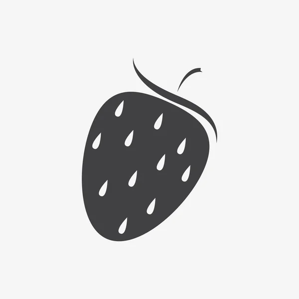 Icône fraise — Image vectorielle
