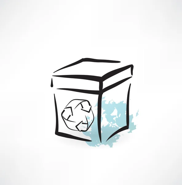 Verpakking recyclen pictogram — Stockvector