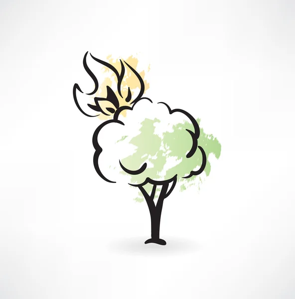 Icono de fuego — Vector de stock