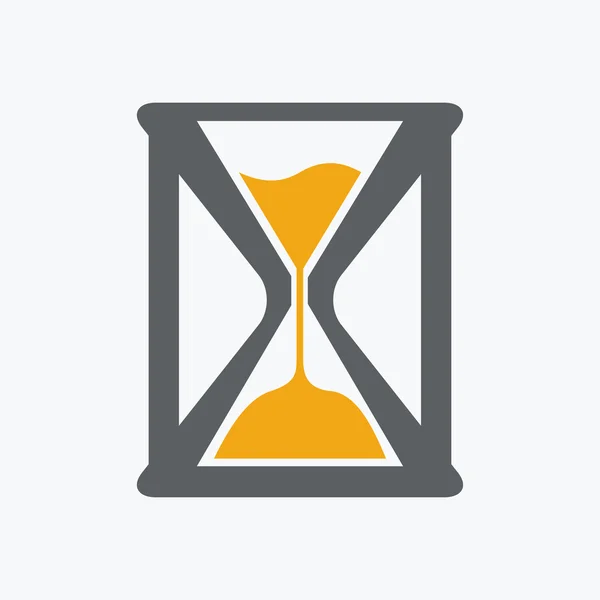 Zandloper tijd icoon — Stockvector
