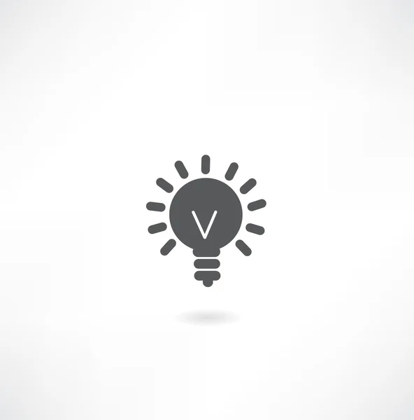 Idee Glühbirnen-Symbol — Stockvektor