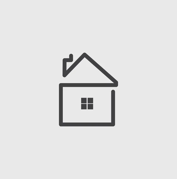 Little house icon — Stock Vector