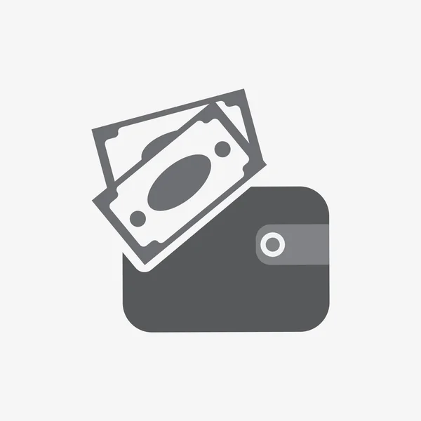 Money purse icon — Stock Vector