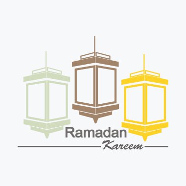 Decorative Ramadan lantern clipart
