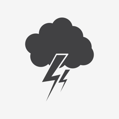 bulut yıldırım simgesi