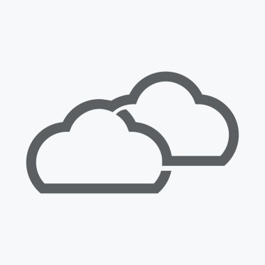 Clouds icon clipart