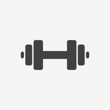 Dumbbell weights symbol clipart