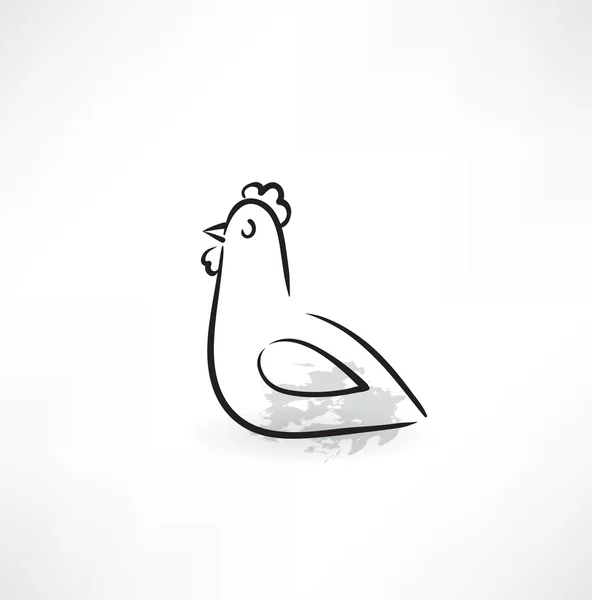 Icône poulet — Image vectorielle