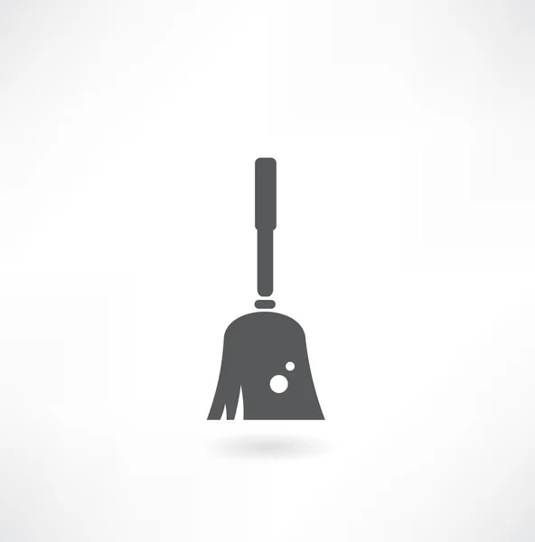 Broom brush icon — Stock Vector