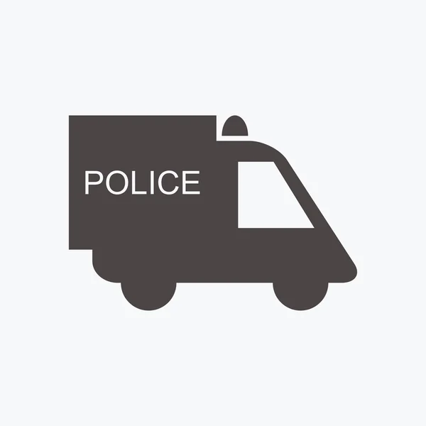 Polis araba simgesi — Stok Vektör