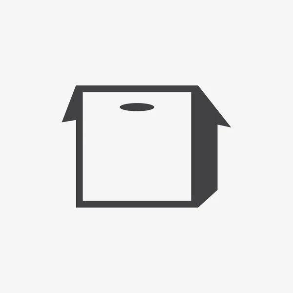 Icono de caja — Vector de stock