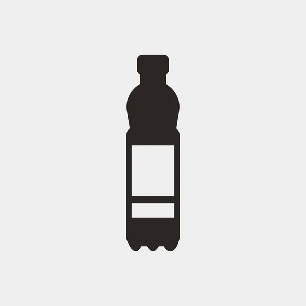 Plastic fles pictogram — Stockvector