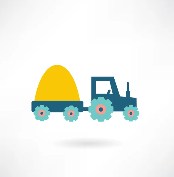 Icône tracteur — Image vectorielle