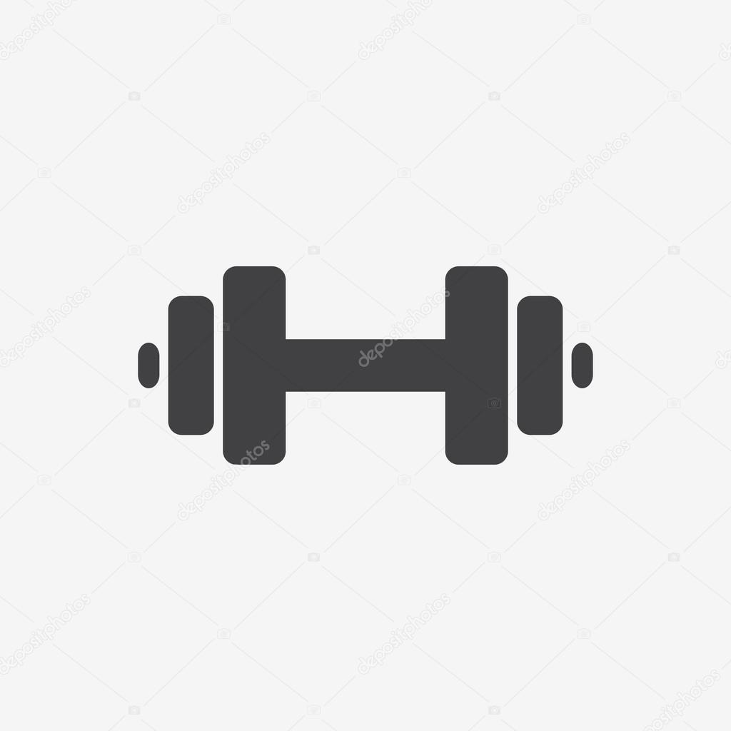 Dumbbell weights symbol