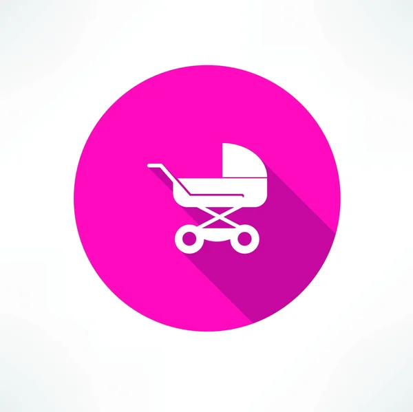 Baby buggy icon — Stock Vector