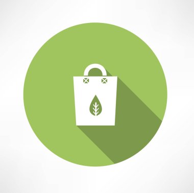 Kağıt yaprak ile çanta