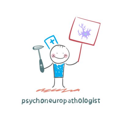 Psychoneuropathologist bir poster ile çizilir