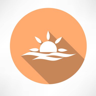 günbatımı deniz simgesi