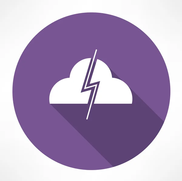 Thundercloud icon — Stock Vector