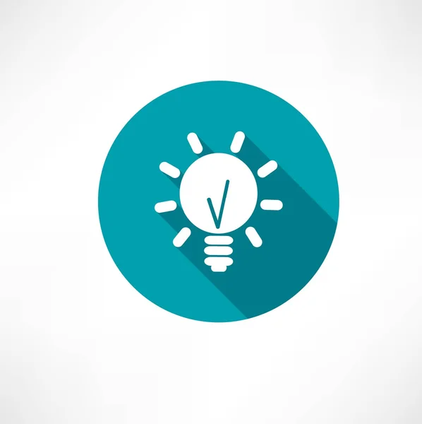 Lamp idea icon — Stock Vector