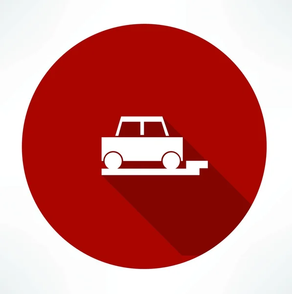 Geparkeerde auto pictogram — Stockvector