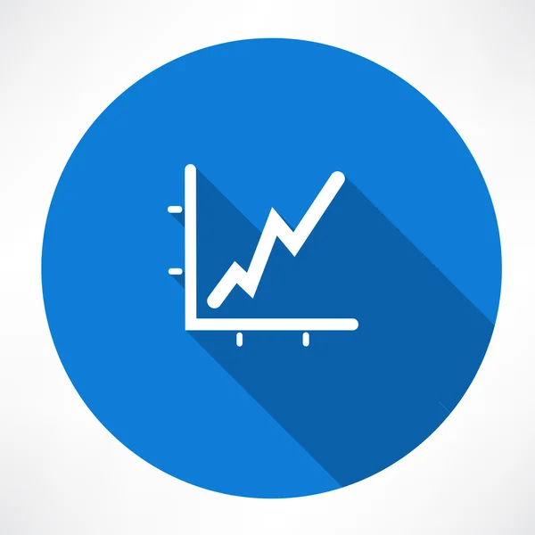 Zakelijke grafiek pictogram — Stockvector