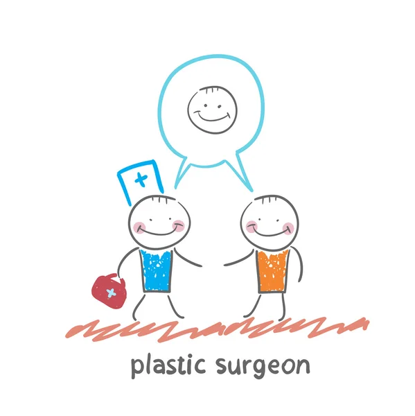 Plastic surgeon — Stock Vector